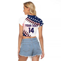 Custom Baseball 2024 USA Raglan Cropped T Shirt Go United States - Wonder Print Shop