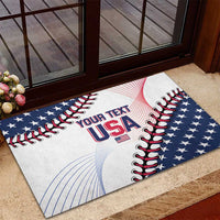 Custom Baseball 2024 USA Rubber Doormat Go United States - Wonder Print Shop