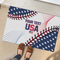 Custom Baseball 2024 USA Rubber Doormat Go United States - Wonder Print Shop