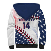 Custom Baseball 2024 USA Sherpa Hoodie Go United States - Wonder Print Shop