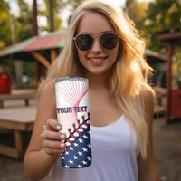 Personalized Baseball 2024 USA Skinny Tumbler Go United States - Wonder Print Shop
