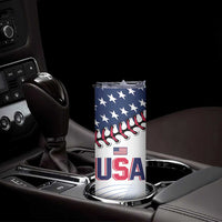 Personalized Baseball 2024 USA Skinny Tumbler Go United States - Wonder Print Shop