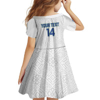 Uzbekistan Football Custom Family Matching Mermaid Dress and Hawaiian Shirt Come On White Wolves White - Wonder Print Shop