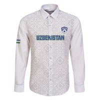 Uzbekistan Football Custom Family Matching Puletasi and Hawaiian Shirt Come On White Wolves White - Wonder Print Shop