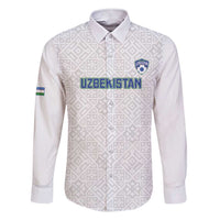 Uzbekistan Football Custom Family Matching Short Sleeve Bodycon Dress and Hawaiian Shirt Come On White Wolves White - Wonder Print Shop