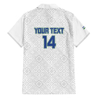 Uzbekistan Football Custom Family Matching Summer Maxi Dress and Hawaiian Shirt Come On White Wolves White - Wonder Print Shop