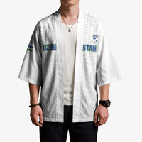 Uzbekistan Football Custom Kimono Come On White Wolves White - Wonder Print Shop