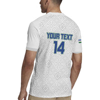 Uzbekistan Football Custom Rugby Jersey Come On White Wolves White - Wonder Print Shop