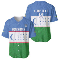 Uzbekistan Football Custom Baseball Jersey Come On White Wolves Flag Style - Wonder Print Shop