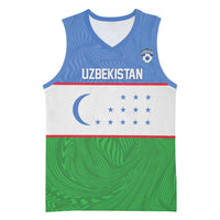Uzbekistan Football Custom Basketball Jersey Come On White Wolves Flag Style - Wonder Print Shop