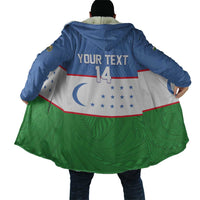 Uzbekistan Football Custom Cloak Come On White Wolves Flag Style - Wonder Print Shop