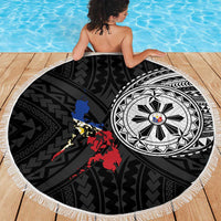 Philippines Strong Beach Blanket Filipino Map Polynesian Tattoo - Wonder Print Shop