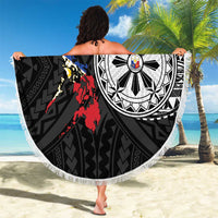 Philippines Strong Beach Blanket Filipino Map Polynesian Tattoo - Wonder Print Shop