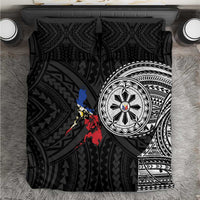 Philippines Strong Bedding Set Filipino Map Polynesian Tattoo - Wonder Print Shop