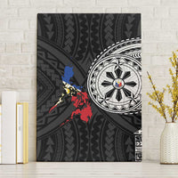 Philippines Strong Canvas Wall Art Filipino Map Polynesian Tattoo - Wonder Print Shop