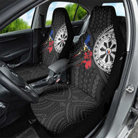 Philippines Strong Car Seat Cover Filipino Map Polynesian Tattoo - Wonder Print Shop