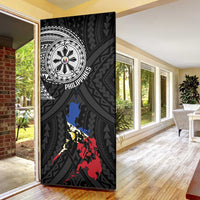 Philippines Strong Door Cover Filipino Map Polynesian Tattoo - Wonder Print Shop