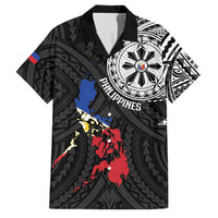 Philippines Strong Family Matching Long Sleeve Bodycon Dress and Hawaiian Shirt Filipino Map Polynesian Tattoo - Wonder Print Shop