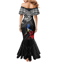 Philippines Strong Family Matching Mermaid Dress and Hawaiian Shirt Filipino Map Polynesian Tattoo - Wonder Print Shop