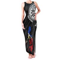 Philippines Strong Family Matching Tank Maxi Dress and Hawaiian Shirt Filipino Map Polynesian Tattoo - Wonder Print Shop