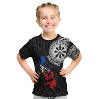 Philippines Strong Kid T Shirt Filipino Map Polynesian Tattoo - Wonder Print Shop
