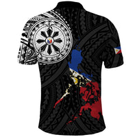 Philippines Strong Polo Shirt Filipino Map Polynesian Tattoo - Wonder Print Shop