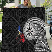 Philippines Strong Quilt Filipino Map Polynesian Tattoo - Wonder Print Shop