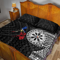 Philippines Strong Quilt Bed Set Filipino Map Polynesian Tattoo - Wonder Print Shop