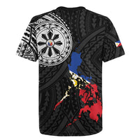Philippines Strong Rugby Jersey Filipino Map Polynesian Tattoo - Wonder Print Shop