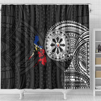 Philippines Strong Shower Curtain Filipino Map Polynesian Tattoo - Wonder Print Shop