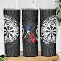 Philippines Strong Skinny Tumbler Filipino Map Polynesian Tattoo - Wonder Print Shop