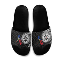Philippines Strong Slide Sandals Filipino Map Polynesian Tattoo - Wonder Print Shop