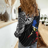 Philippines Strong Women Casual Shirt Filipino Map Polynesian Tattoo - Wonder Print Shop