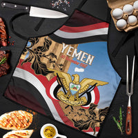 Personalised Yemen Independence Day Apron Awwam Temple With Coat Of Arms Proud - Wonder Print Shop