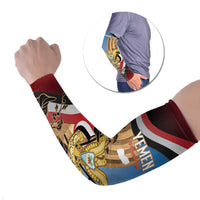 Personalised Yemen Independence Day Arm Sleeves Awwam Temple With Coat Of Arms Proud - Wonder Print Shop