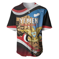 Personalised Yemen Independence Day Baseball Jersey Awwam Temple With Coat Of Arms Proud - Wonder Print Shop