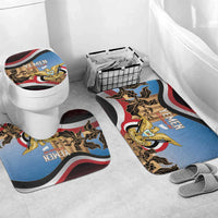 Personalised Yemen Independence Day Bathroom Set Awwam Temple With Coat Of Arms Proud - Wonder Print Shop