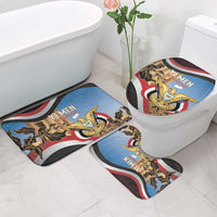 Personalised Yemen Independence Day Bathroom Set Awwam Temple With Coat Of Arms Proud - Wonder Print Shop