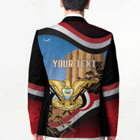 Personalised Yemen Independence Day Blazer Awwam Temple With Coat Of Arms Proud - Wonder Print Shop