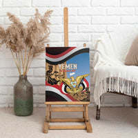 Personalised Yemen Independence Day Canvas Wall Art Awwam Temple With Coat Of Arms Proud - Wonder Print Shop