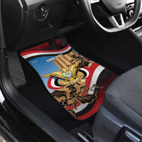 Personalised Yemen Independence Day Car Mats Awwam Temple With Coat Of Arms Proud - Wonder Print Shop