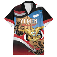 Personalised Yemen Independence Day Hawaiian Shirt Awwam Temple With Coat Of Arms Proud - Wonder Print Shop