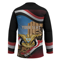 Personalised Yemen Independence Day Hockey Jersey Awwam Temple With Coat Of Arms Proud - Wonder Print Shop