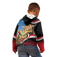 Personalised Yemen Independence Day Kid Hoodie Awwam Temple With Coat Of Arms Proud - Wonder Print Shop