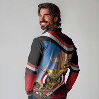 Personalised Yemen Independence Day Long Sleeve Polo Shirt Awwam Temple With Coat Of Arms Proud - Wonder Print Shop