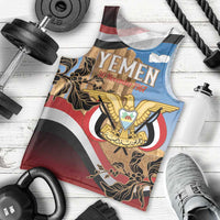 Personalised Yemen Independence Day Men Tank Top Awwam Temple With Coat Of Arms Proud - Wonder Print Shop