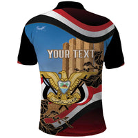 Personalised Yemen Independence Day Polo Shirt Awwam Temple With Coat Of Arms Proud - Wonder Print Shop