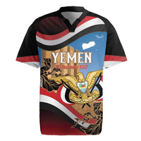 Personalised Yemen Independence Day Rugby Jersey Awwam Temple With Coat Of Arms Proud - Wonder Print Shop