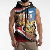Personalised Yemen Independence Day Sleeveless Zip Hoodie Awwam Temple With Coat Of Arms Proud - Wonder Print Shop