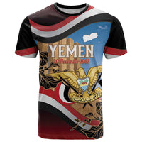 Personalised Yemen Independence Day T Shirt Awwam Temple With Coat Of Arms Proud - Wonder Print Shop